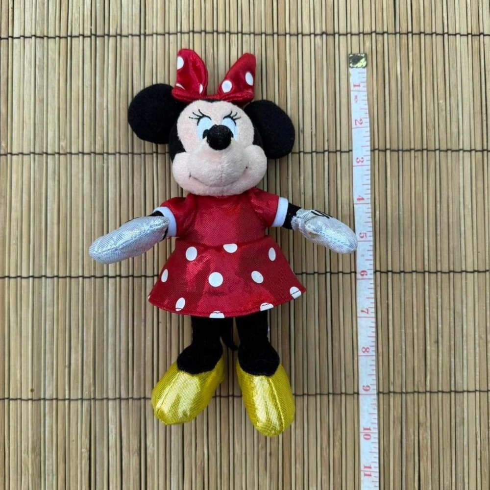 Ty Beanie Babies Sparkle Minnie Mouse Red Dress Plush 10" Disney - Picture 3 of 8